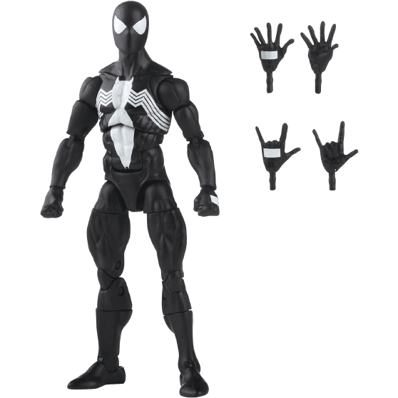 Spider-Man Marvel Legends Series 6-inch Symbiote Action Figure Toy, Comes with 4 Accessories and 4 Alternate Hands