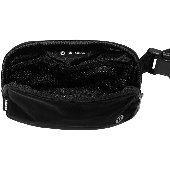 Athletica Everywhere Belt Bag, Black, 7.5 x 5 x 2 inches