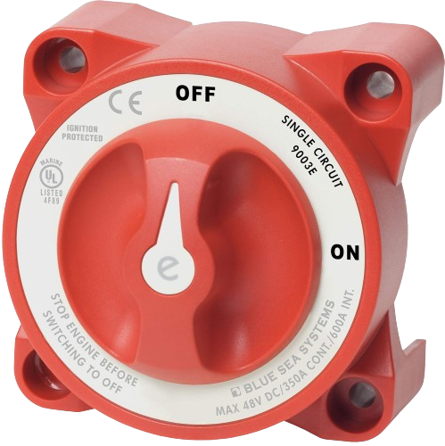9003E e-Series Battery Switch On/Off Red